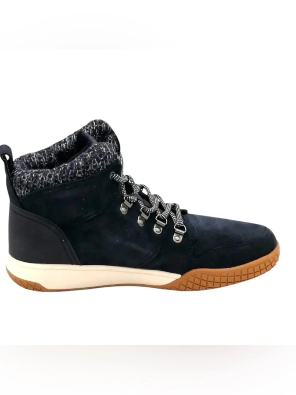 Sporto Navy Suede Chukka Boot Womens 9W with Gum Outsole - Picture 4 of 6